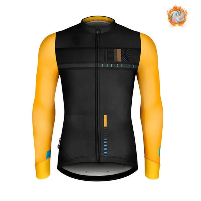 Велосипедные рубашки топы Испания Ciclismo Invierno Racing Thermal Fleeme Bicicleta с длинным рукавом Джерси Mujer Men Bike Mallot 230815