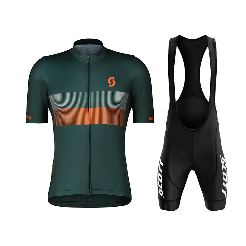 Cycling Jersey Sets Scott Cycling Suit Mens Summer MTB Race Cycling Suit Short Sleeve Ropa Ciclismo Outdoor Bib 20D Bib Shorts Cycling Suit 230815 From 18 48 DHgate