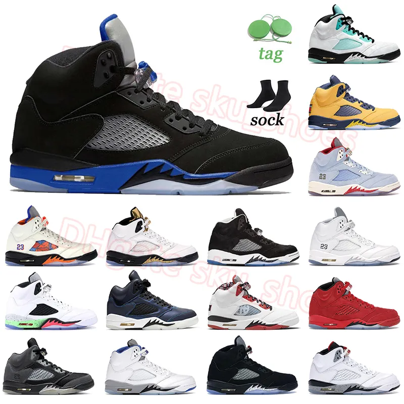 UNC 5S OG Basketballschuhe Jumpman 5 Rennfahrer Blue Michigan