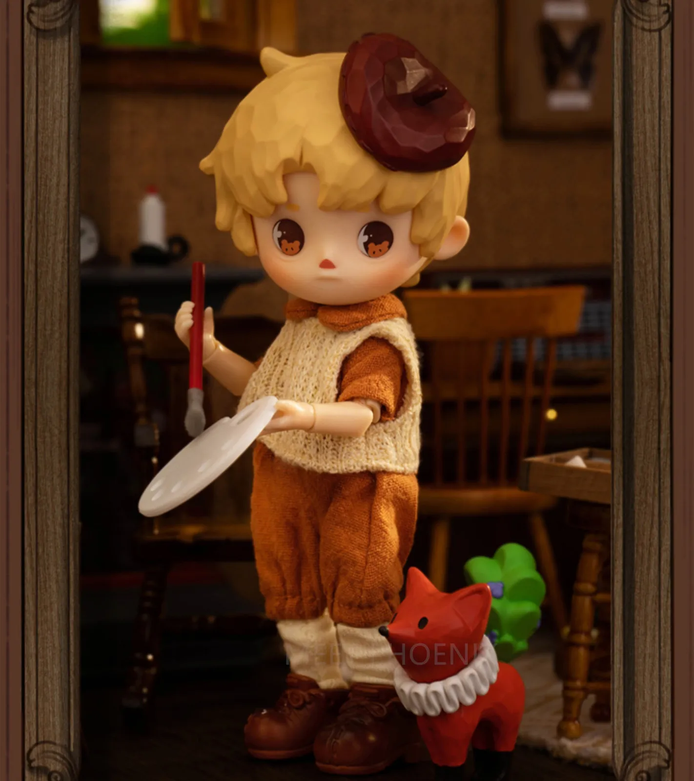 Blind Box Penny Box Puppet Series Mystery Painter Devil Girl Anime Model Dolls Obtisu11 1 12BJD Actie Figuur Designer Toys 230814