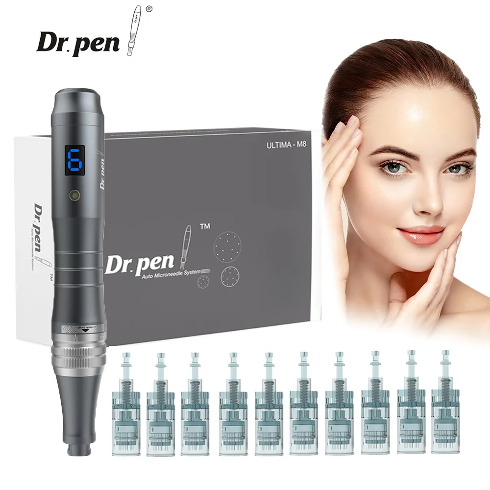 Macchina da tatuaggio DR PEN M8 Microneedling con cartucce per ago da 12 pezzi MTS 230814