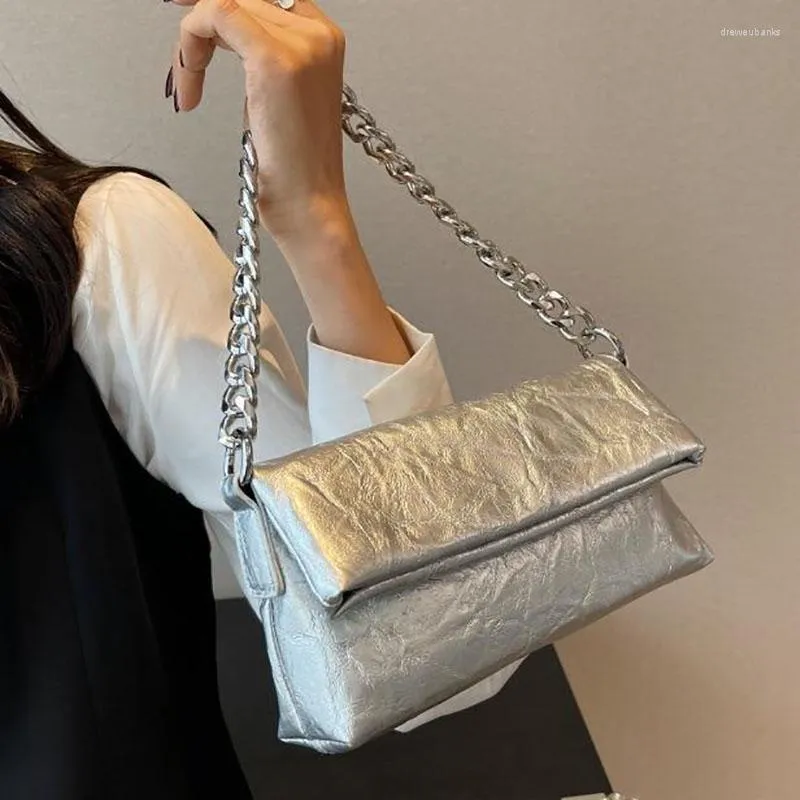 Borse da sera 2023 Fashion Ladies Spalla Silver Silver Azzurra ascelle Borse per le donne per le donne piccole borse