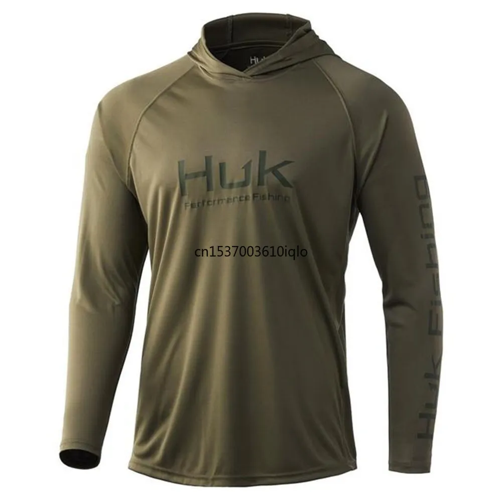 Outdoor T Shirts Hooded Fishing Shirt Long Sleeves UV Protection
