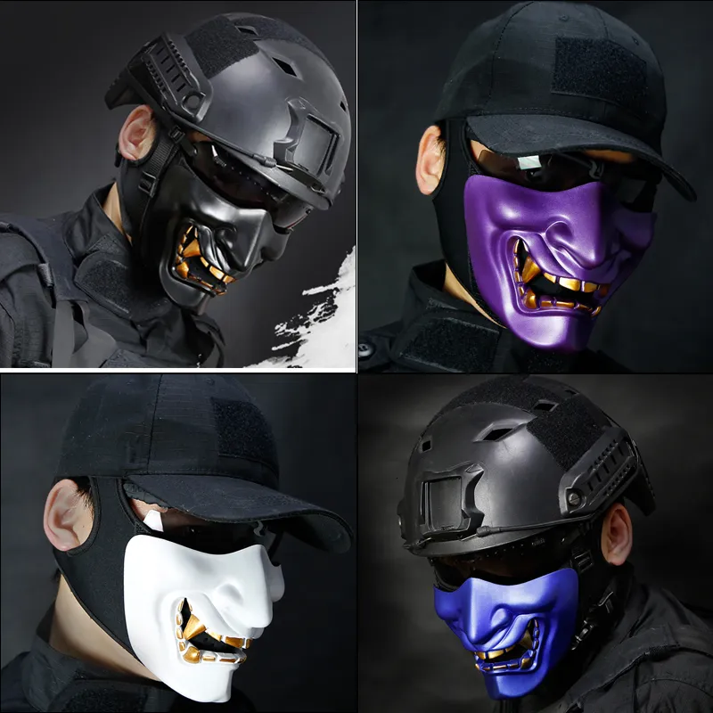 Tactical Helm Set - Mit Samurai Maske & Brille Für Paintball & Cosplay