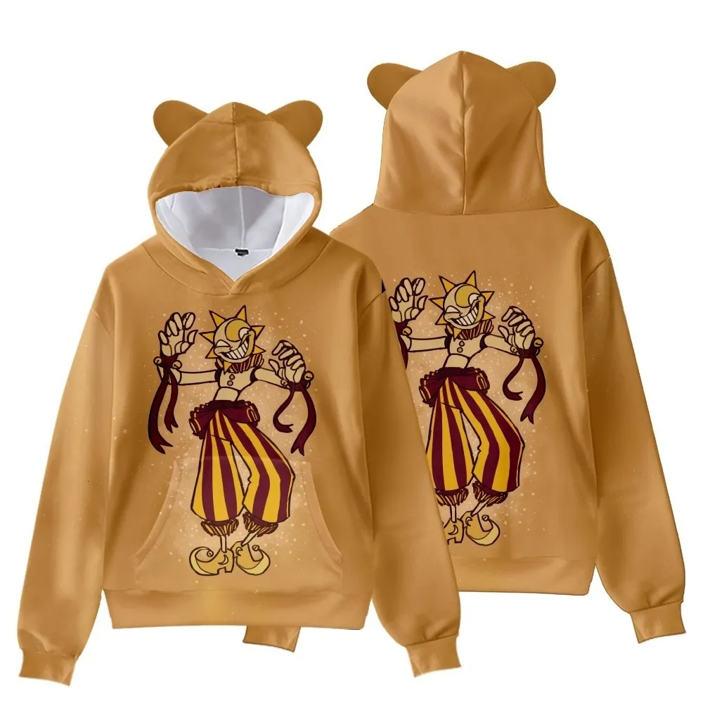 Fanient Kinderhoodies voor jongens en meisjes, 3D-print, levendige dieren, cartoonprint, sweatshirt, tas, pullover, hoodie voor 6-16 jaar