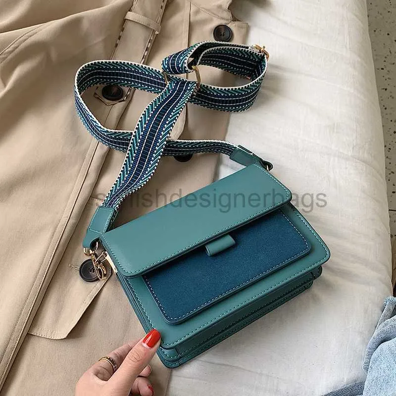 Umhängetaschen Crossbody Bag Trend 2023 Neue Textur kleine Tasche Koreanische Version kleiner quadratischer Tasche ein Schulter Breitband Frauenbagstylishdesignerbags