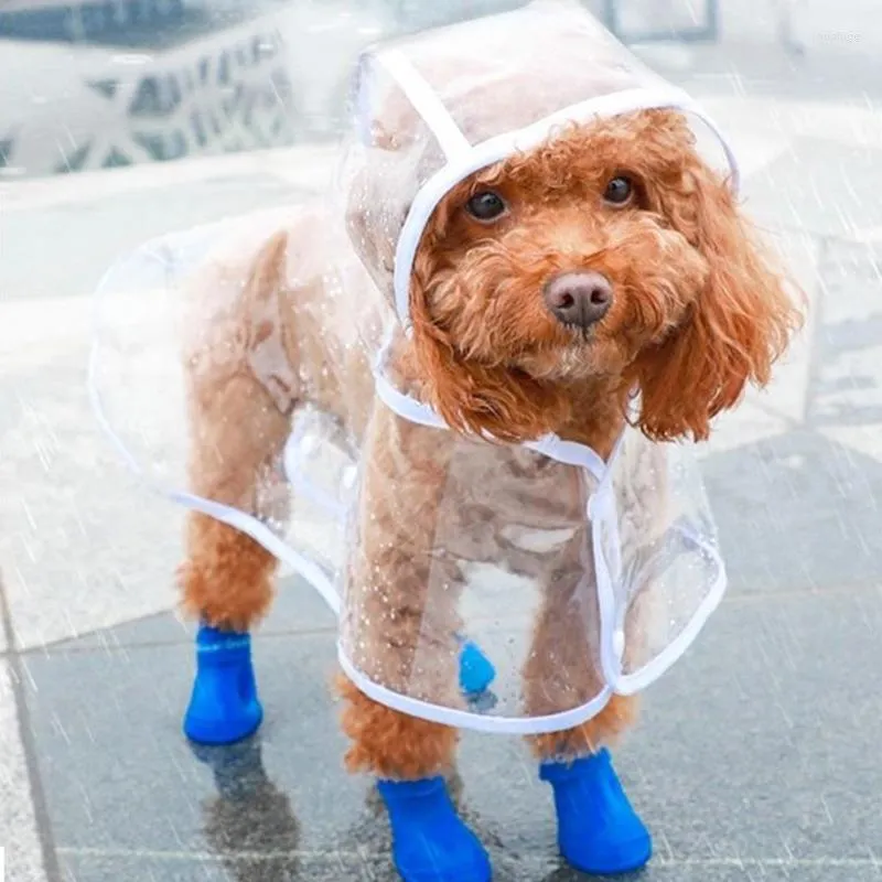 Собачья одежда 5 цветов твердые дождевые пальто для домашних животных для маленьких собак непроницаемые щенки Perro Cat Poncho