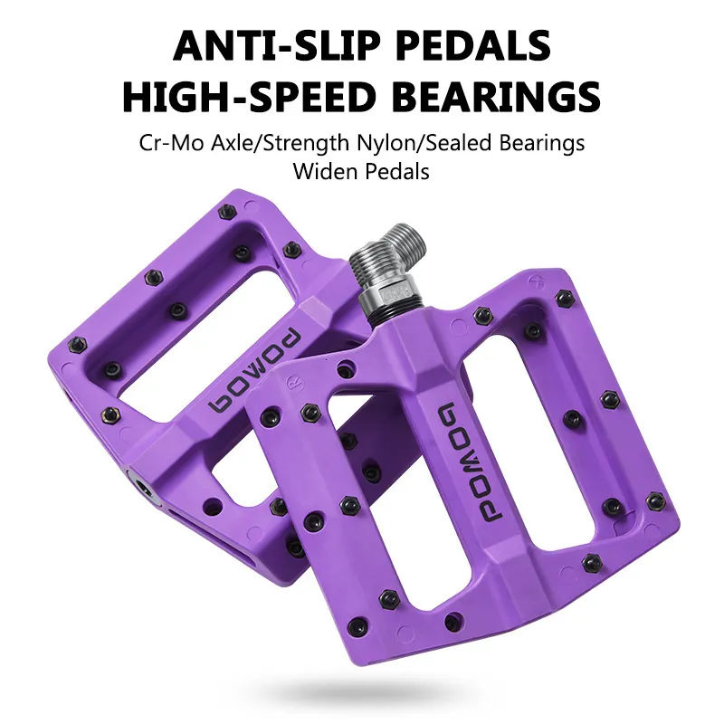 MTB Road Bicycle Bike Pedals Sealed Bearing 9/16 Inch Non-Slip Flat Pedals US