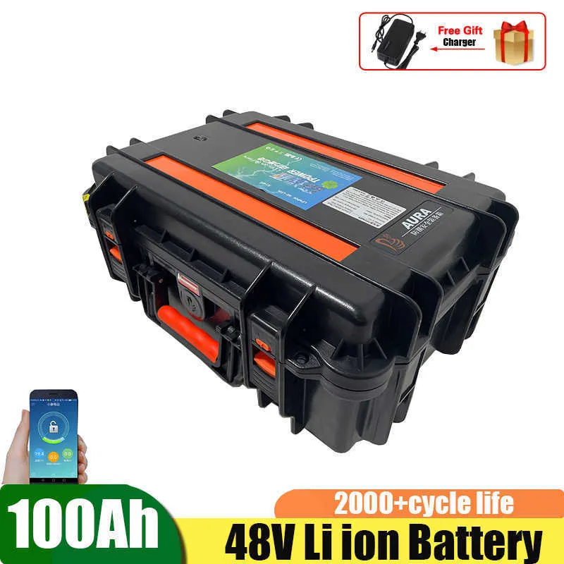 48V 100AH Lithium Ion Lifepo4 Battery Box With BMS For 4500W Scooter