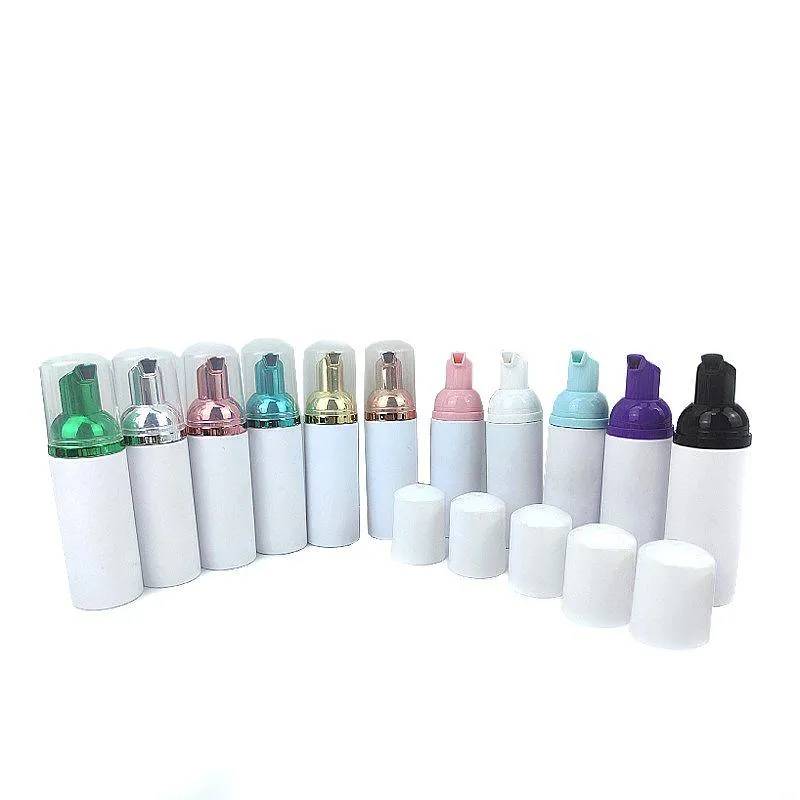 Köpük şişe 60ml köpük temizleyici boş sıvı el sabun dağıtıcı boş şişe ambalajı 50ml beyaz plastik kutjm