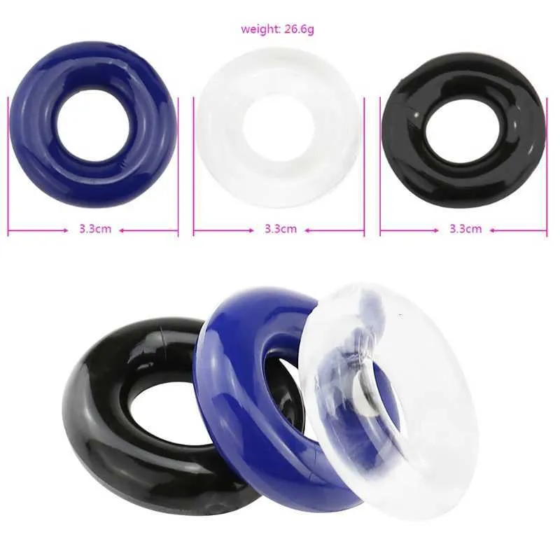 Sex Toy Massager Men Par Time-Delay Collar Silicone Cock Ring Male Sun Fine Erection For Adult Products Couple Penis