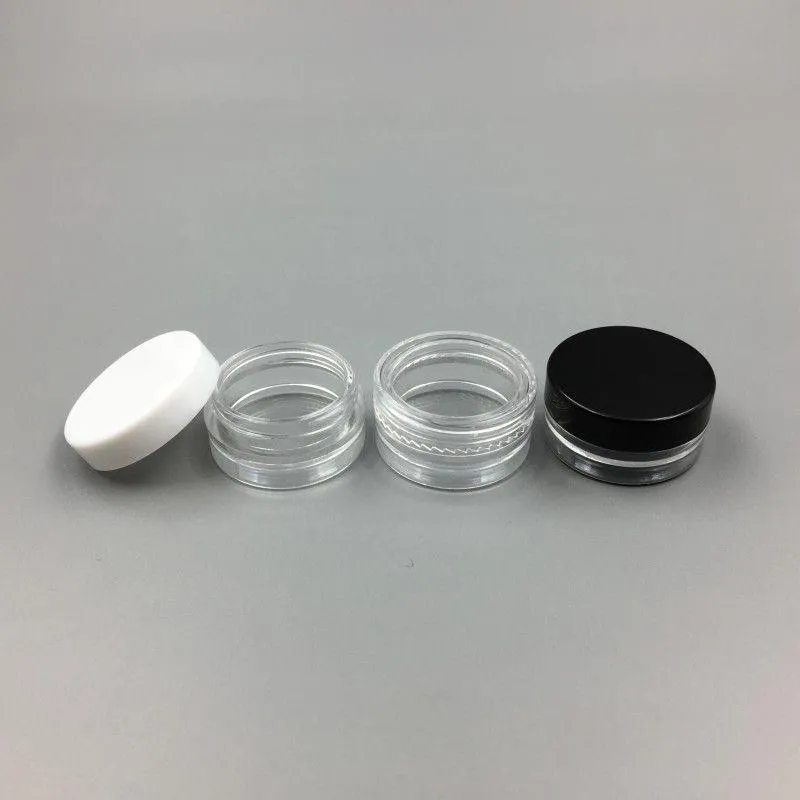 1 ml/1 g plástico Jar vacío Muestra cosmética Clear Pot acrílico Sala de ojos Bálsamo de lápiz Lip Lip Galm Container Botella de botella ifkik