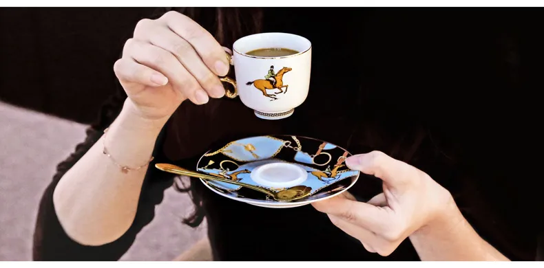 再入荷アイテム Espresso Handle DHgate.com:Gold Coffee 2 with Set Mug 週刊誌