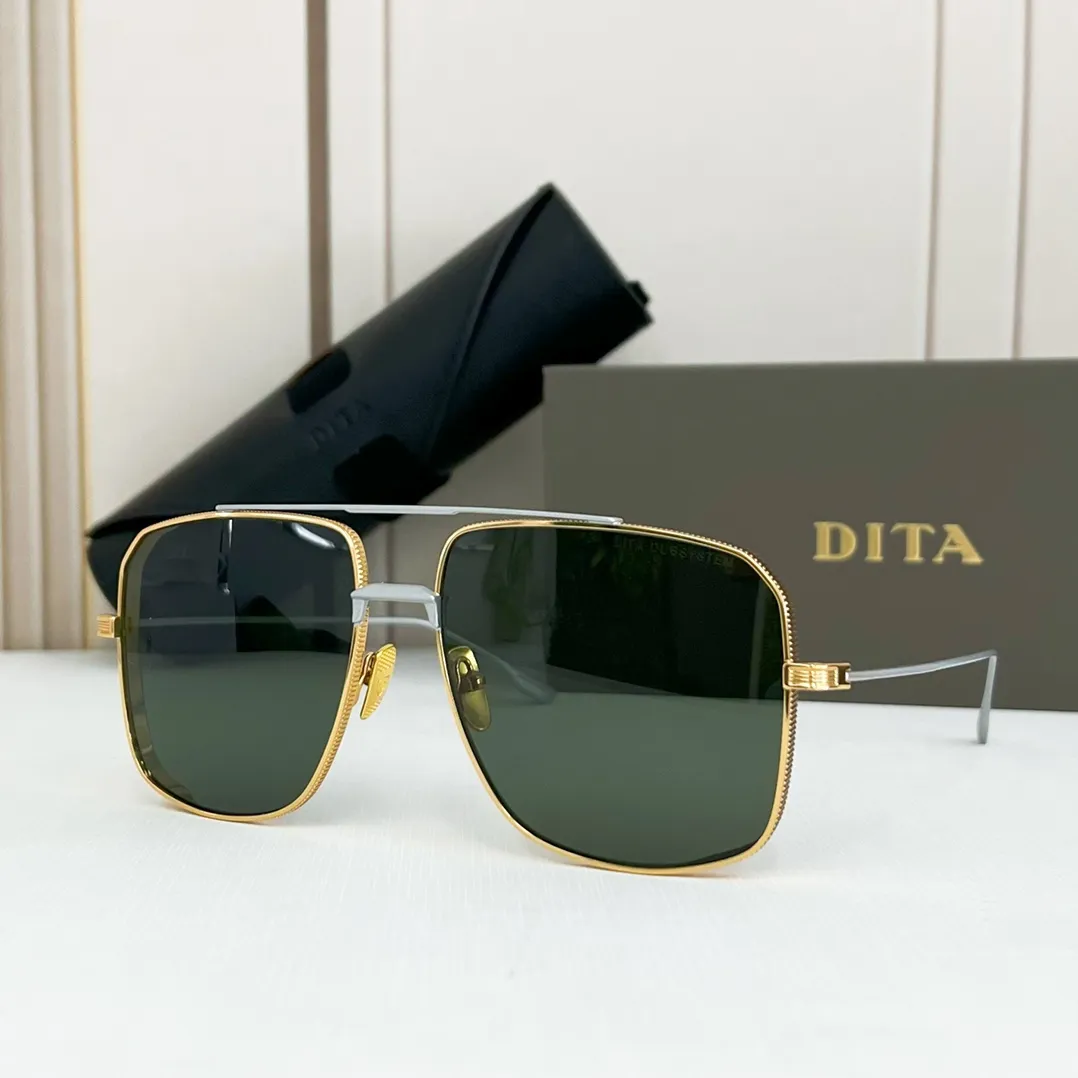 DITA Eyes Herren-Sonnenbrille mit großem Rahmen und doppeltem Strahl, DTS157, Premium-Sense-Brille. Bewertungen: J5WC