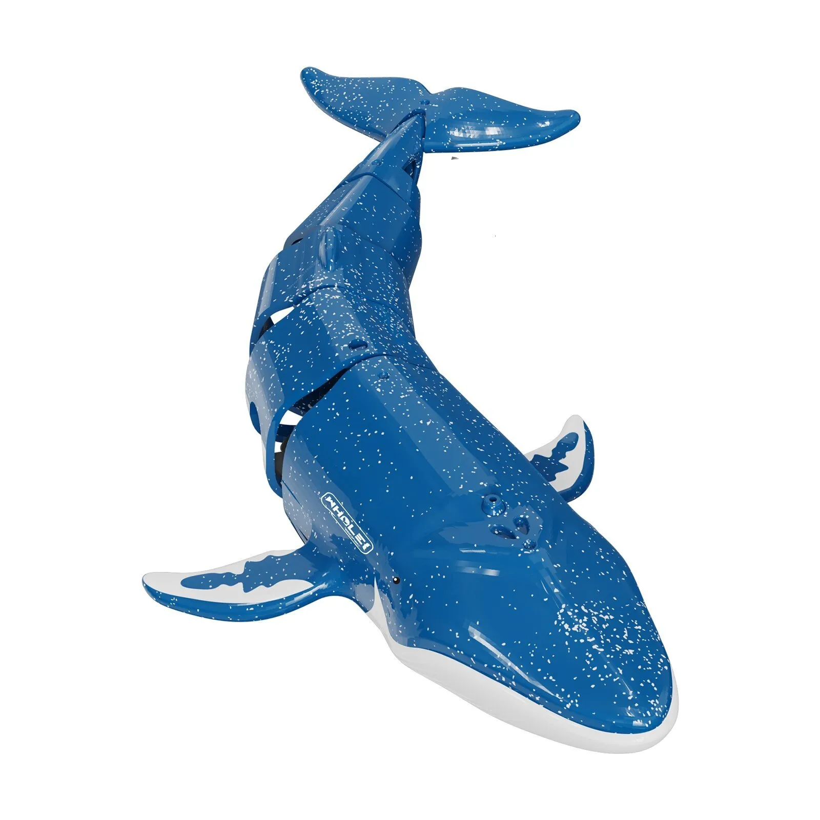 Juguete De Ballena A Control Remoto De Alta Simulación – 2.4 GHz, Plástico ABS, Cola Móvil, Funciona En Agua (Piscina O Bañera), Ideal Para Niños +6 Años (Azul)