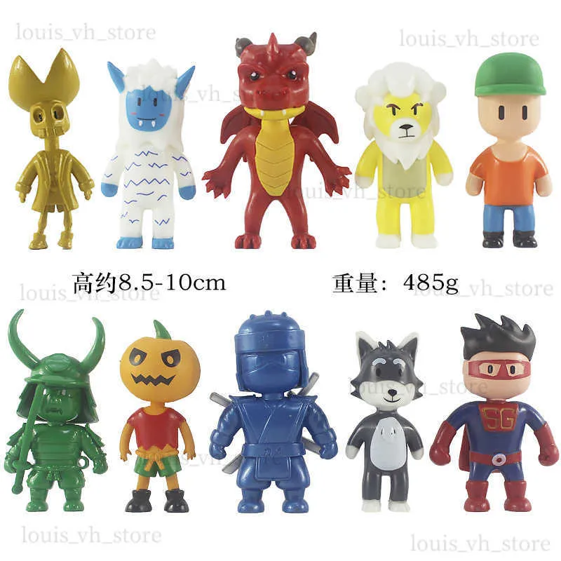  HOTPLACY Stumble Guys Toys, 8Pcs 2.6 inches PVC