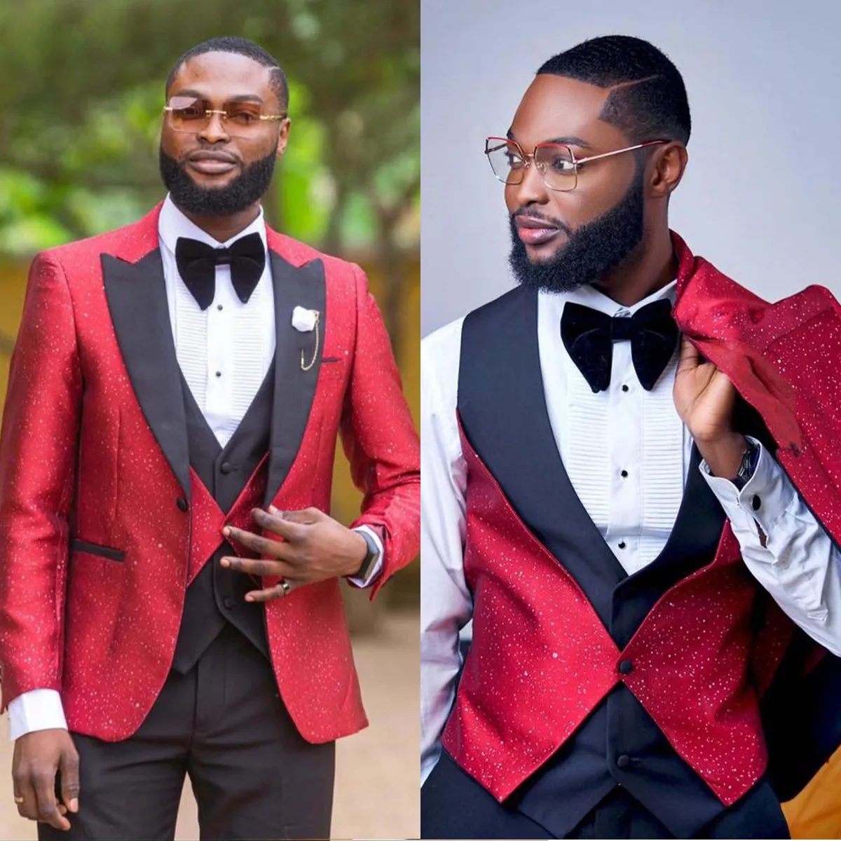 Elegante Esmoquin De Boda Para Hombres Para Hombres: Traje De