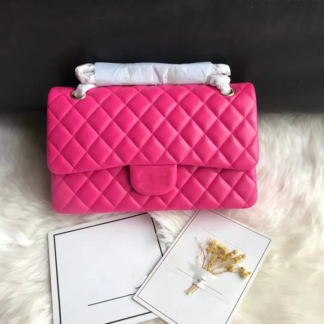 Högkvalitativ ny design Luxury Fashion Women's Canvas Cowhide Double Letter Midje Square Stripe All-In-One Shoulder Bag 1112