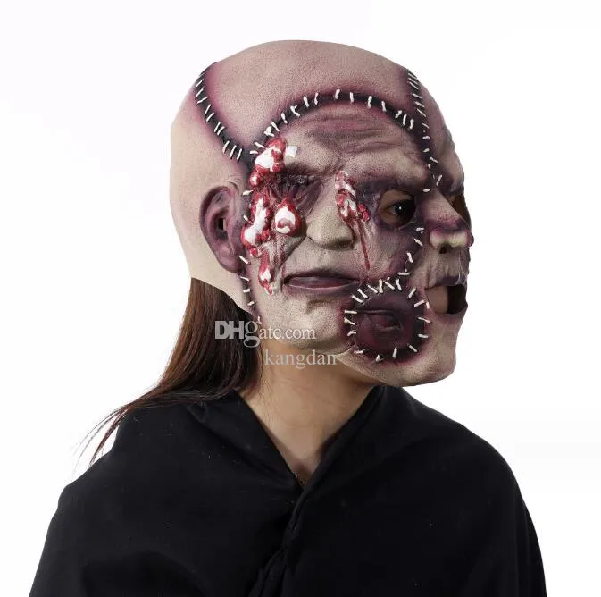 creepy Three Face Mask Cosplay Halloween Costume Masquerade Party Horror Masks Christmas mask cosplay Prop for Men women Adults