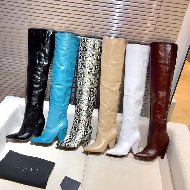 Designer Mulheres vincas a menos botas de joelho de joelho