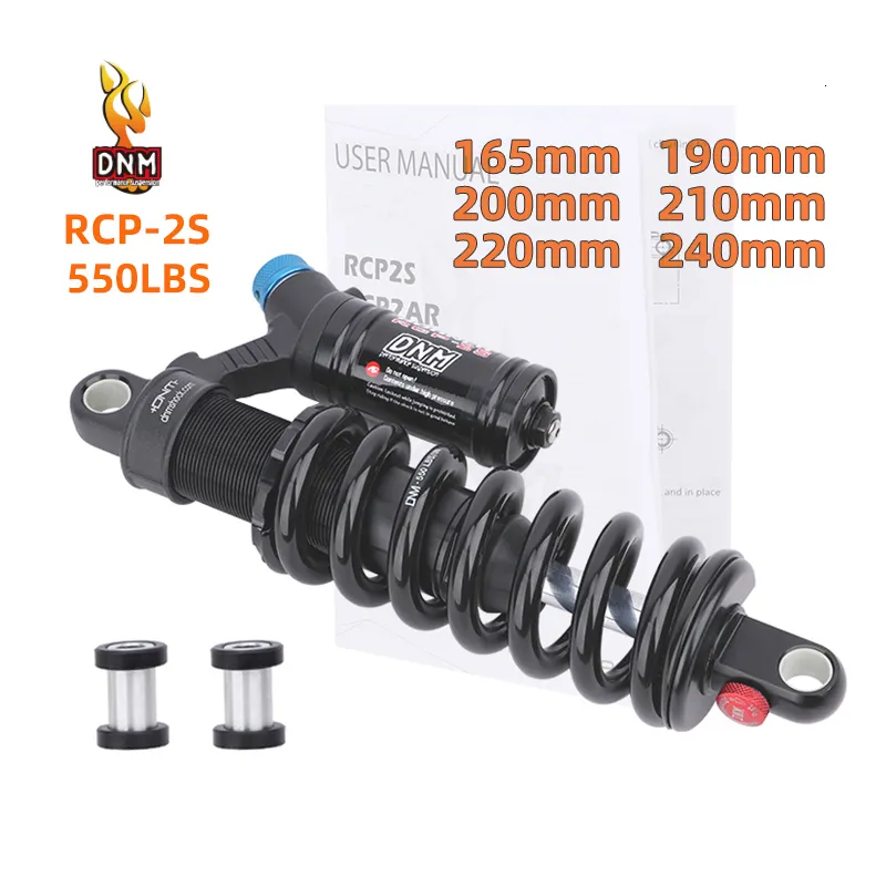 Grupos de bicicletas DNM RCP2S ASUNTOR DE CLABADOR DE MONTAÑA 550 lb Spring Soft Tail 165 mm 190 mm 200 210 220 240 mm para AM FR DH MTB Bicicleta 230815