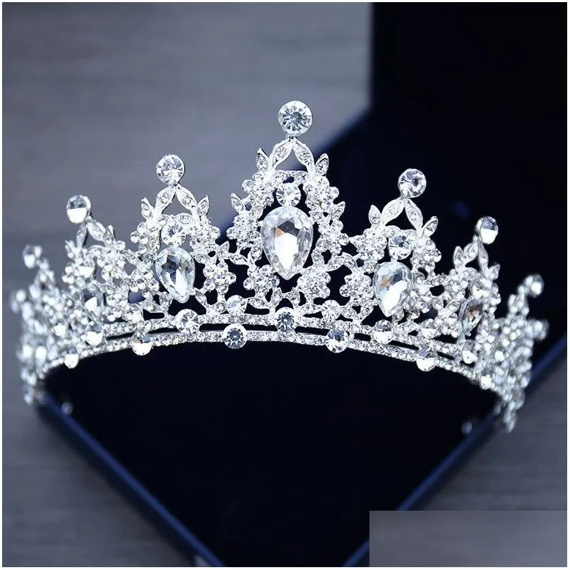 CHIEDI TIARA CRIDAL CRIDAL CROCHE SIER COLORE Diadem Accessori velo Diadem Accessori head Gioielli Delivery Delivery Party Eventi DHXM9