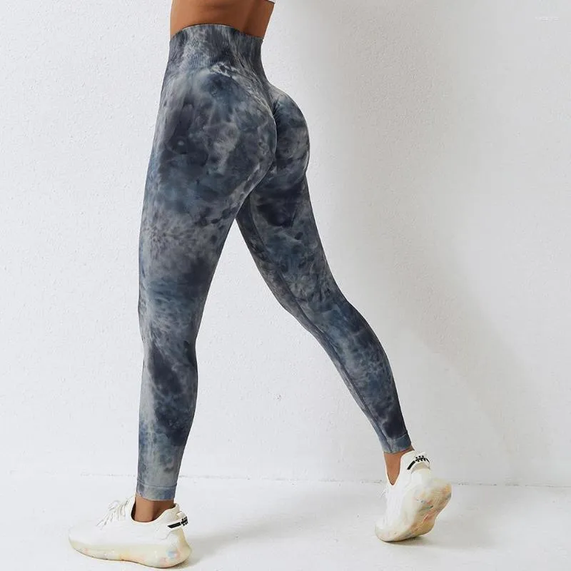 Leggings femminile sexy sexy senza soluzione di continuità con push up Effect Women Gym Fitness Fashion Tie Dye High Waist Pants Trends 2023