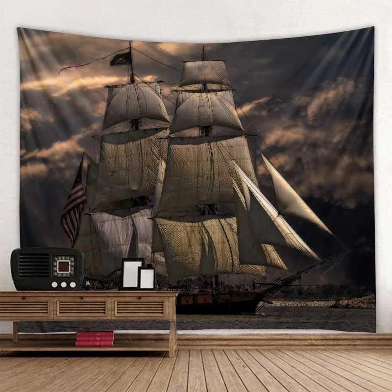 Pirate Ship Tapestry Kmart Aesthetic Wall Hanging Cloth Decor For Living  Room And Bedroom Home Decorative Tapewear R230815 From Mengyang09, $14.51