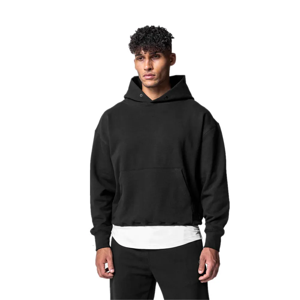 Erkek Hoodies Sweatshirts Ağır Ağır Sokak Giyim UNISEX KÜÇÜK KÜÇÜK Boy Gevşek Özel Sweatshirt Plus Boyut 230815