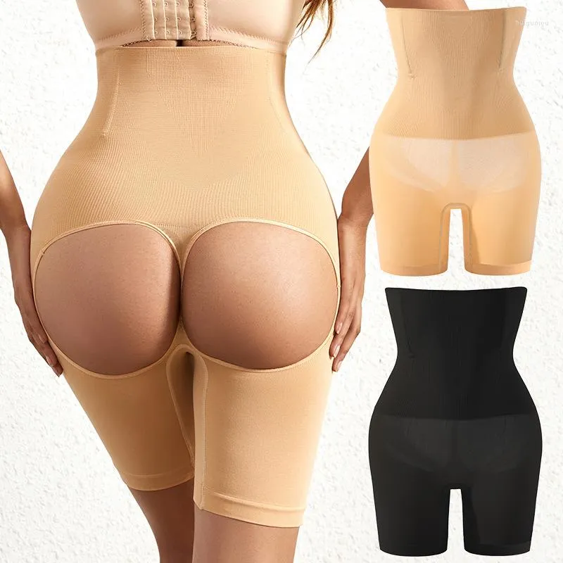 Shapers feminino de cintura alta as nádegas sexy calças de levantamento da cintura corporal calcinha de modelagem de canto plano