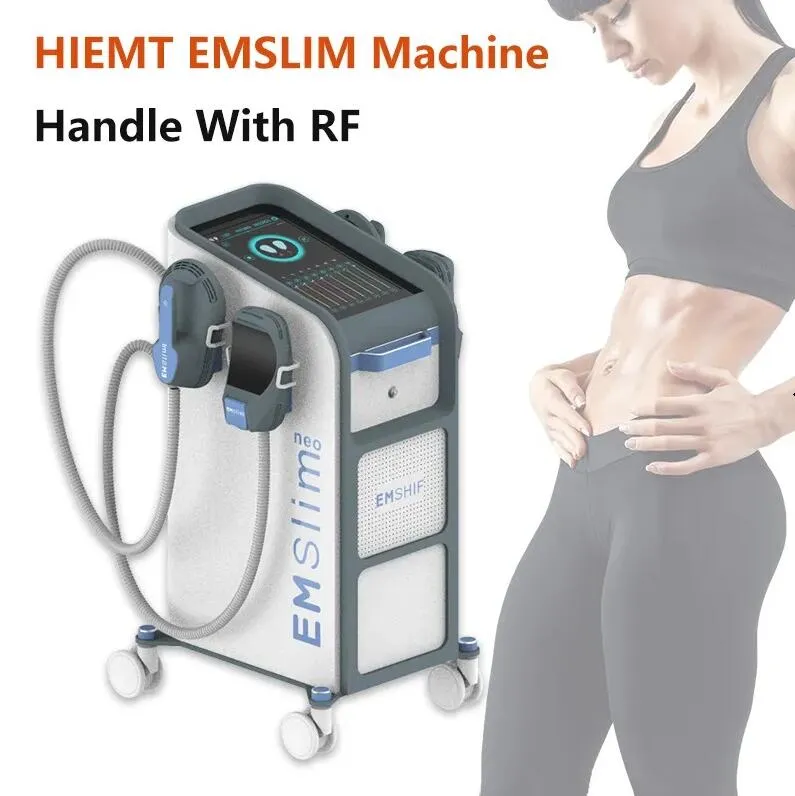 직접 효과적인 Emslim Neo Fat Burner Slimming Machine EMS 근육 자극기 전자기 신체 셀룰 라이트 EM-SLIM 빌드 근육 장비 5 손잡이 고관절