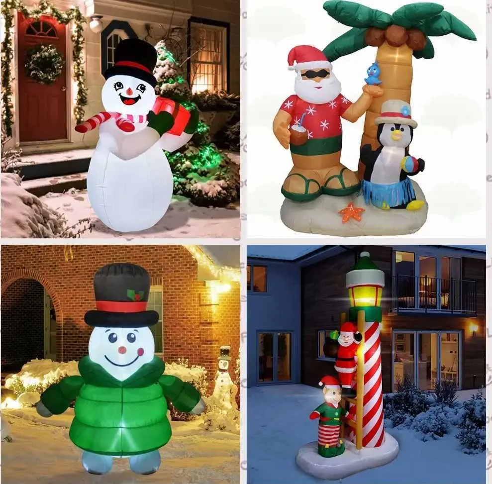DHgate.com:5/7m Christmas Inflatable Climbing Santa with Gift Box, Palm ...