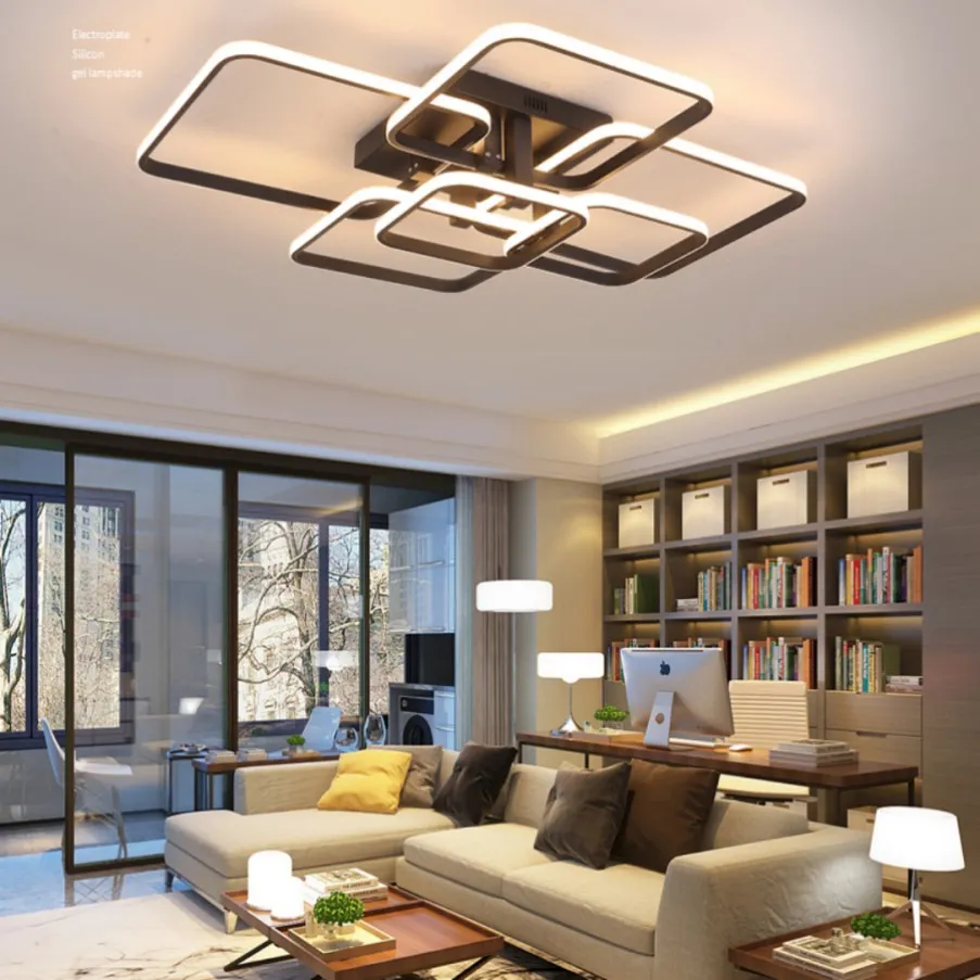 90cm Flower Dimmable Ceiling Fans With Bulbs And Remote Control Dc Fan Light With Memory Function App Timer Reversible Ceiling Fan Chandelier For Living Room, Black - View #4
