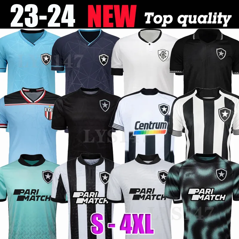 23 24 Botafogo Mens Soccer Jerseys SOARES MATHEUS BABI BERNARDO 2023 2024 O.SAUER Accueil Noir et Blanc 3ème Maillot de Football Gardien de but Vêtements d'entraînement Uniformes