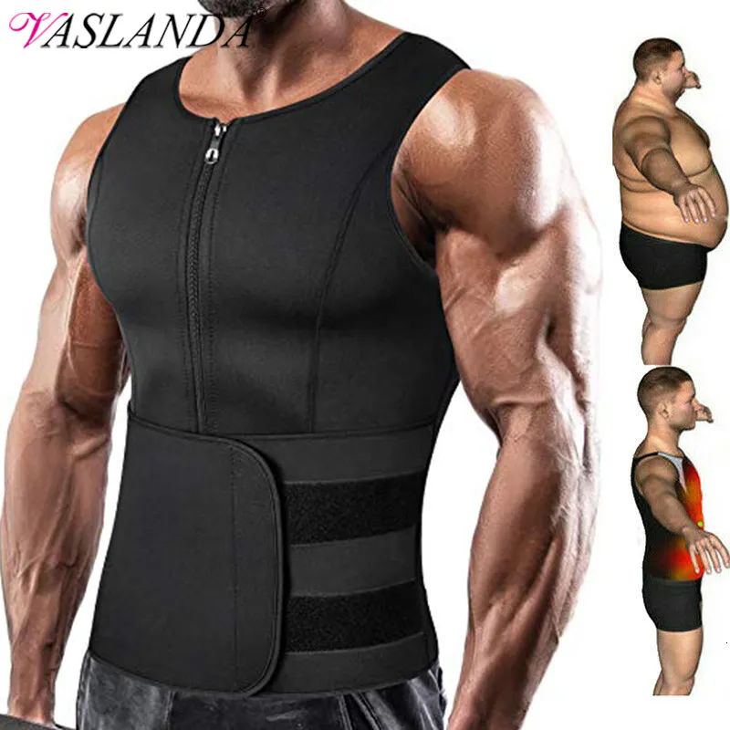 Taille buik shaper mannen neopreen zweet sauna vest taille trainer afslank body shapers vest shapewear corset gym ondergoed vrouwen vettank top 230815