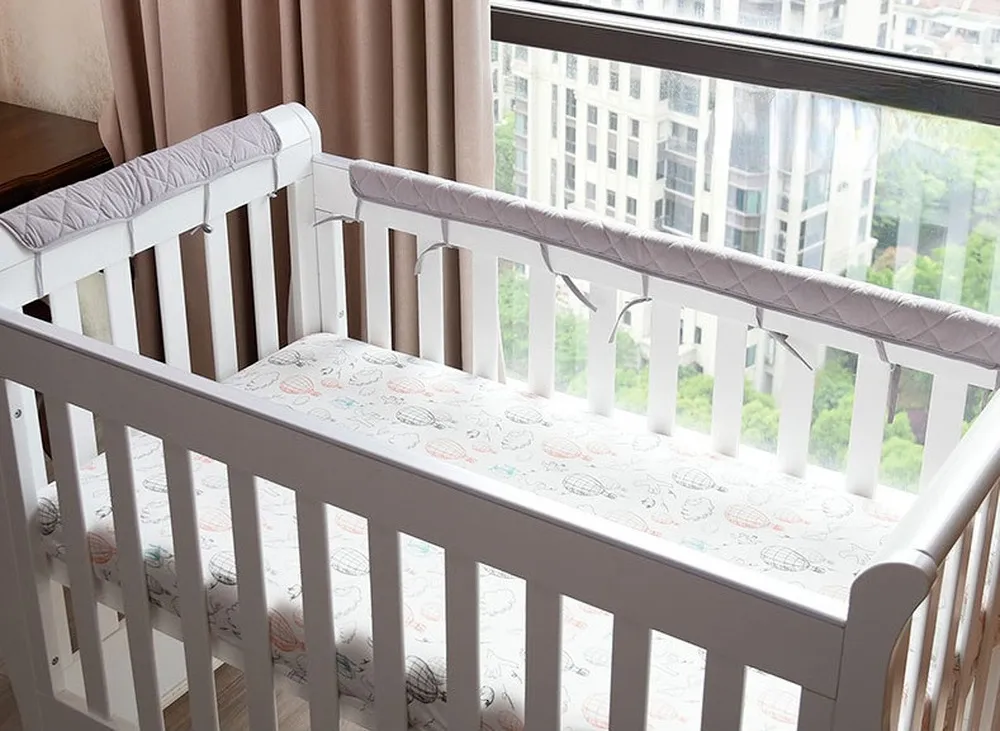 Bed Rails Pure Cotton Baby Crib Crash-Sof Strip Toddler Bed Covered Edge Bumpers Mjuka antikollisionsrum Dekor Estetik 230816