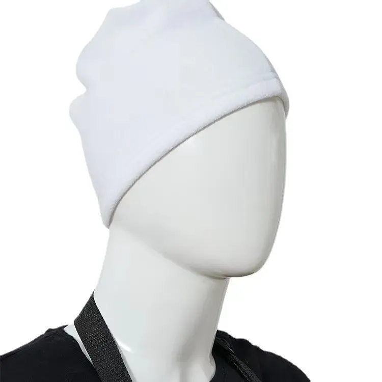 Sublimatie babyhoed winter polaire fleece beanie hoed feestbenodigdheden mode schedel cap warmte overdracht diy blanco witte hoed ll