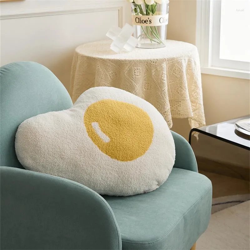 Presente de feriado de travesseiro chique de ovo quente desenho decorativo Decorativo Adorável quarto de garoto de cama exclusiva sofá -cama cojines cojines