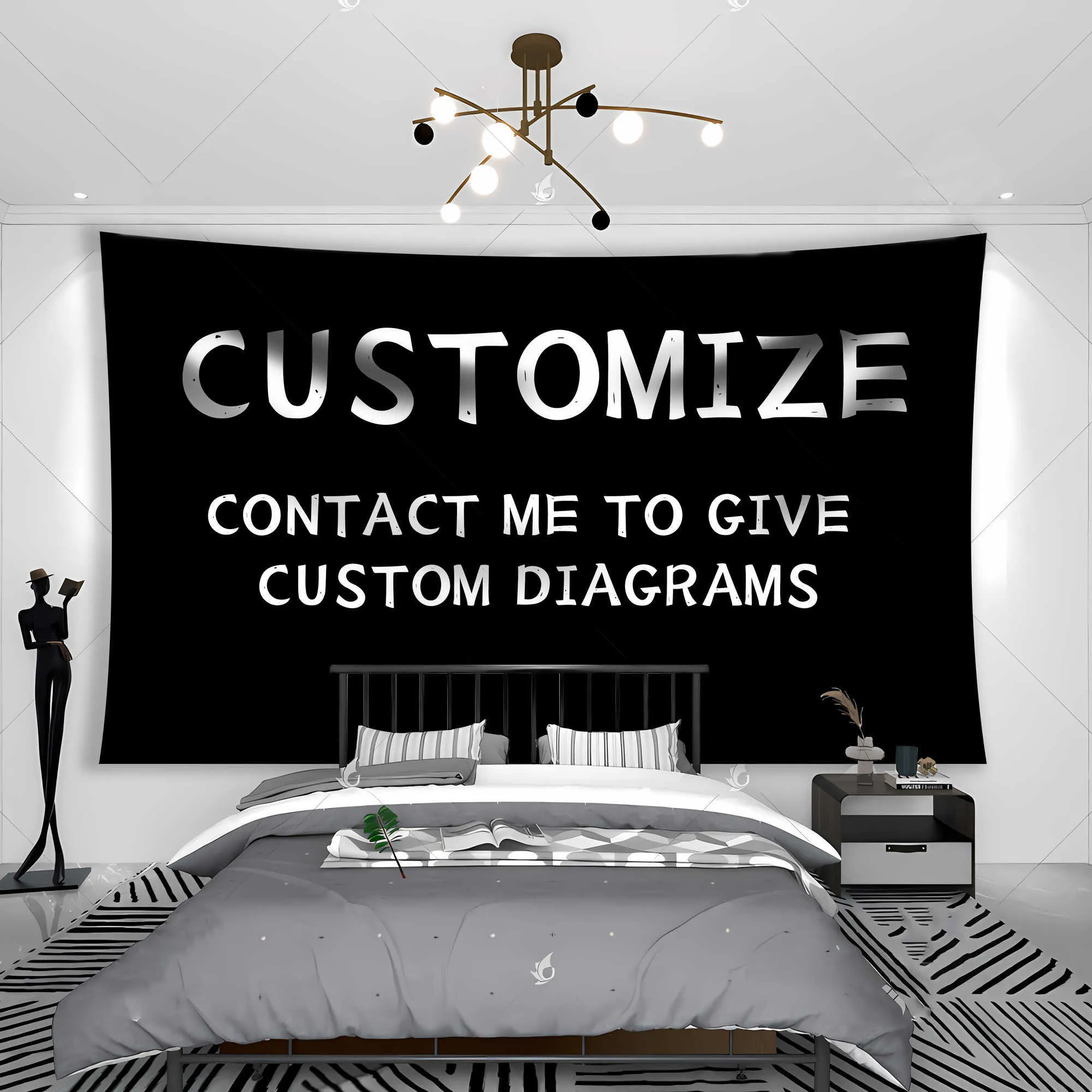 Tapestries Custom Tapestry Natural Decompression Treatment Room Decoration Banner Background Banner Picture R230815 From Mengyang09 14.28 DHgate.Com