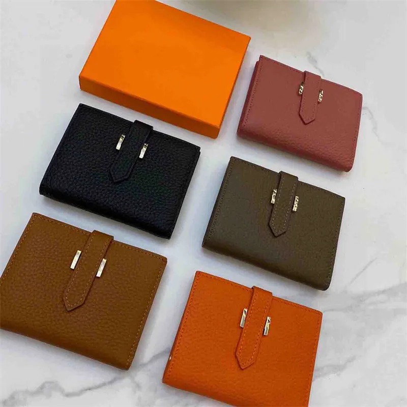 Men Womens Designer Wallets Luxury Letter Purse Genuine Leather Card Holder Outdoor Accessories Unisex Casual Wallet Cowhide Purse