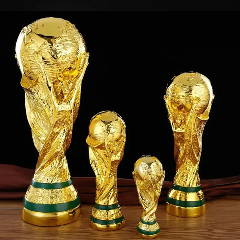 Festive Party Supplies World Cup Golden Resin European Football Trophy Soccer Trophies Mascot Fan Gift Office Decoration Craft