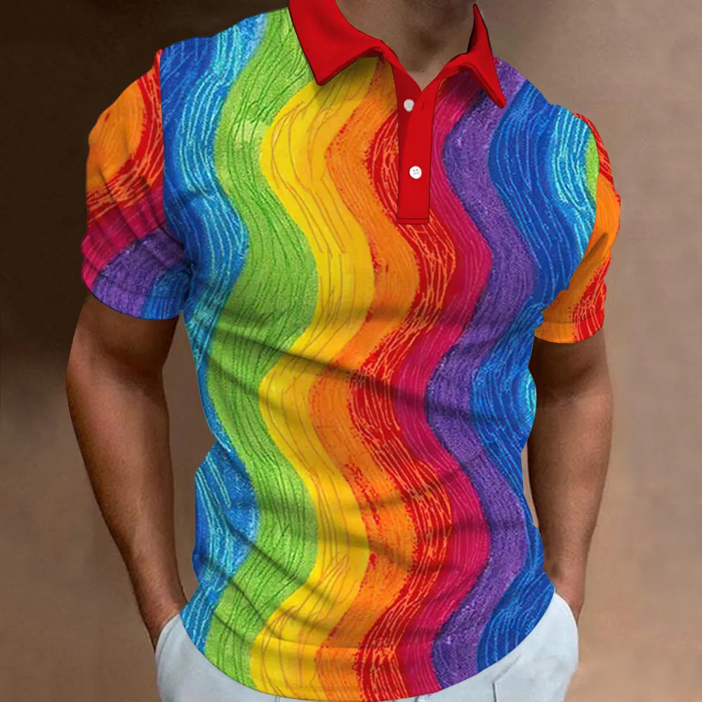 Rainbow polo shirt sale
