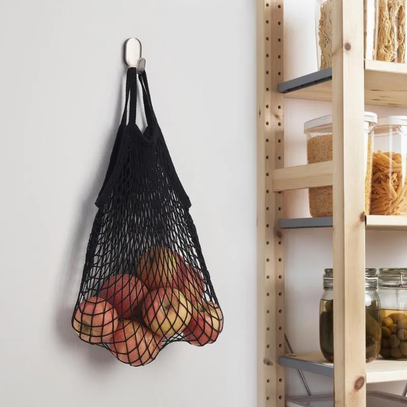 Storage Bags Grocery Bag Soft Portable Handle Foldable Reusable Fruit Vegetable Mesh Pouch Net Tote Shopper Handbag Shopping Use