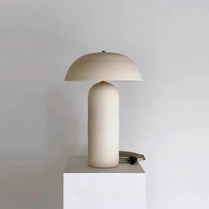 Table Lamps Ceramicah Tera Lamp Minimalist Living Room Nordic Retro Ceramic Design Creative Decoration Bedroom Bedside