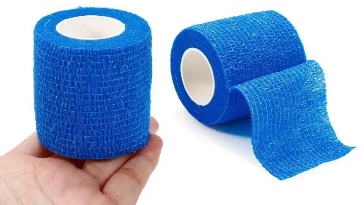 Sportbescherming Elastische verbandkleur Zelfklevend verband Bandtape vingerverbindingen Wikkel EHBO -kit 2019zz