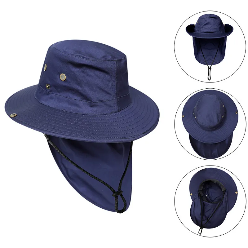 CAMOLAND Womens Wide Brim Packable Bucket Hat With Neck Flap UV Protection  For Outdoor Activities, Fishing, And Hiking 230816 From Qiyuan07, $10.76