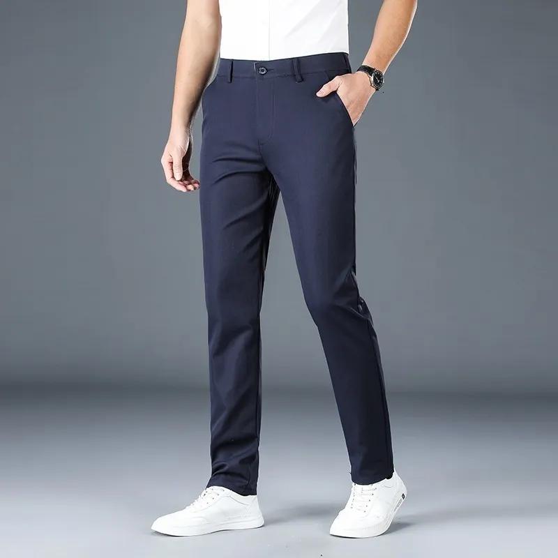 Mens Fleece Lined Dress Pants Windproof Insulated Plain-Front Dress Pant  Casual Solid Stretch Utility Pants - Walmart.com