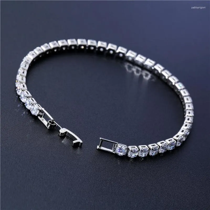 ارتباط الأساور Idestiny 11.11 Cubic Zirconia Tennis Bracelet Bracelet for Women Fashion Lady Jewelery Pulseras Mujer Accessories Christmas
