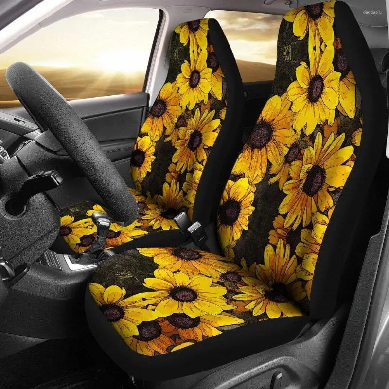 Sunflower Print Sunflower Seat Covers Set Accessories Kit From Xiaoqiaoliu 29.17 DHgate.Com