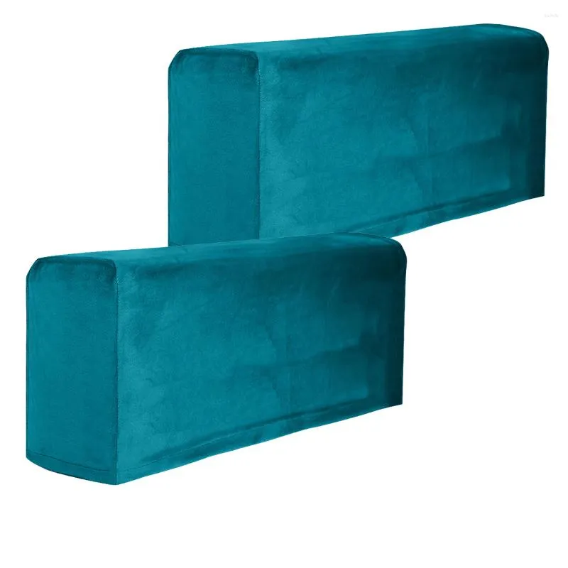 Campa de cadeira 2pcs Sofá Tampa de braço de braço de elástico elástico Protetor SLIPRESS SUPLETES (AZUL)